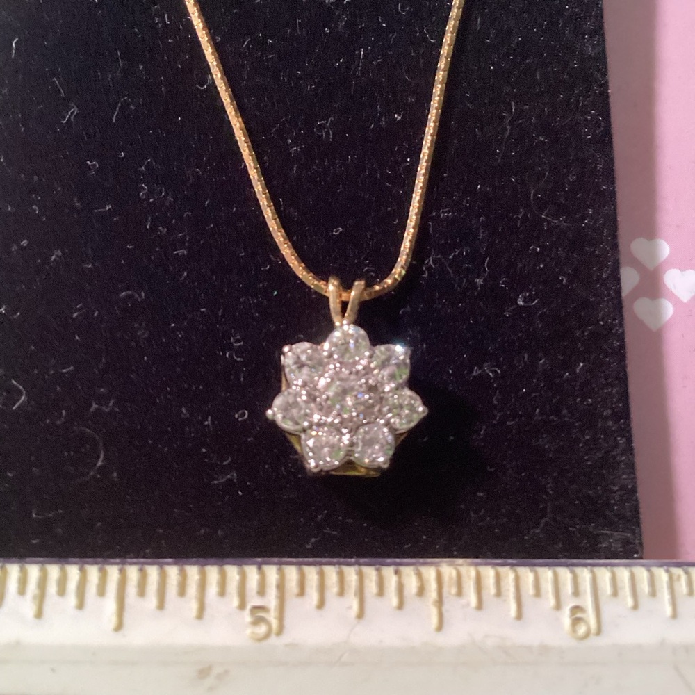 Diamond and Gold Necklace